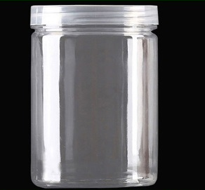 蜂蜜圆形加厚带盖食品级一次性罐子透明塑料瓶子瓶密封罐