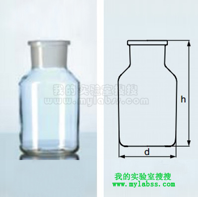 广口碳石灰玻璃试剂瓶-透明