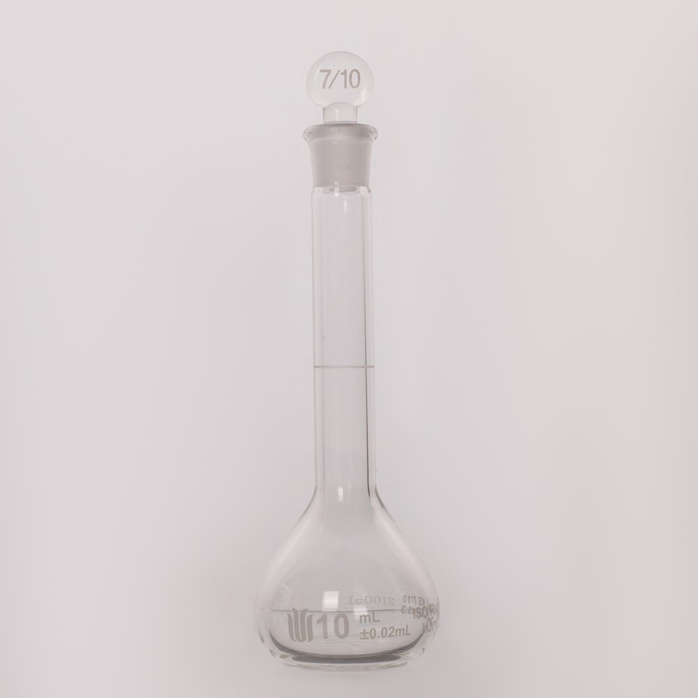 7/10口 透明玻璃10ML容量瓶，标配玻璃塞，带个体检测证书