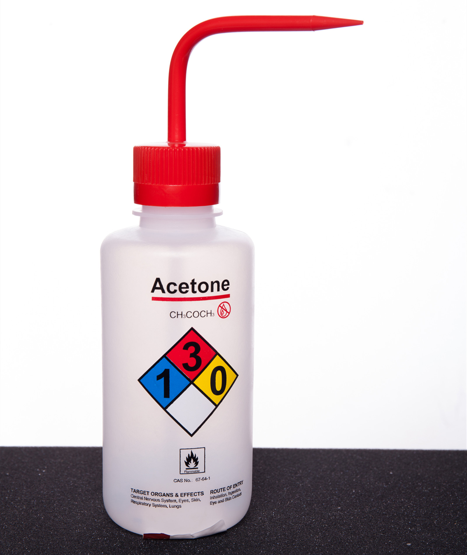 带标签安全洗瓶（丙酮）LDPE 500ml